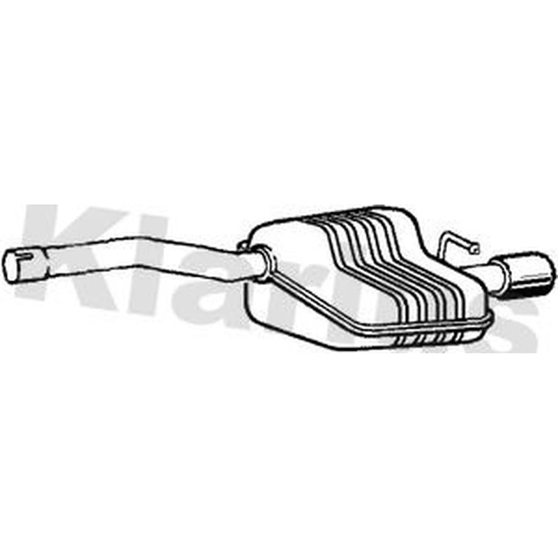 Klarius Box With Tail Pipe Rear fits Ford Focus I 2002-2004