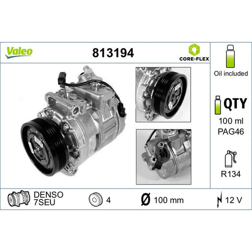 Valeo Air Conditioning Compressor 813194