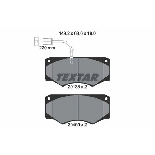 Textar Front Brake Pad Set 2913801