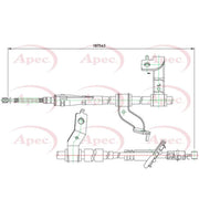 Apec Handbrake Cable Left Rear CAB1237