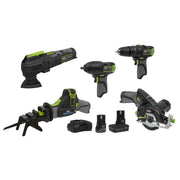 Sealey 5 x SV10.8 Series Cordless Combo Kit 10.8V - 2 Batteries CP108VCOMBO8 Sealey - Dynamic Drive
