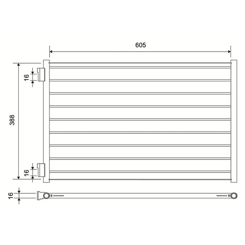 Valeo Air Conditioning Condenser 822677