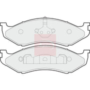 Apec Front Brake Pad Set fits Jeep Cherokee 1984-2001 2.5 4.0
