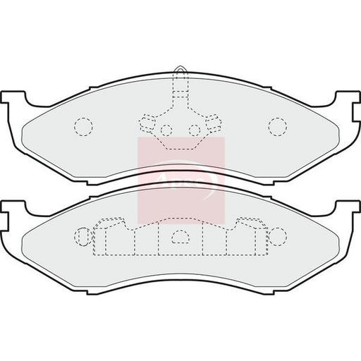Apec Front Brake Pad Set fits Jeep Cherokee 1984-2001 2.5 4.0