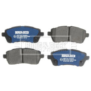 Borg & Beck Front Brake Vented Discs & Pads fits Daihatsu Materia 2006 on 1.5
