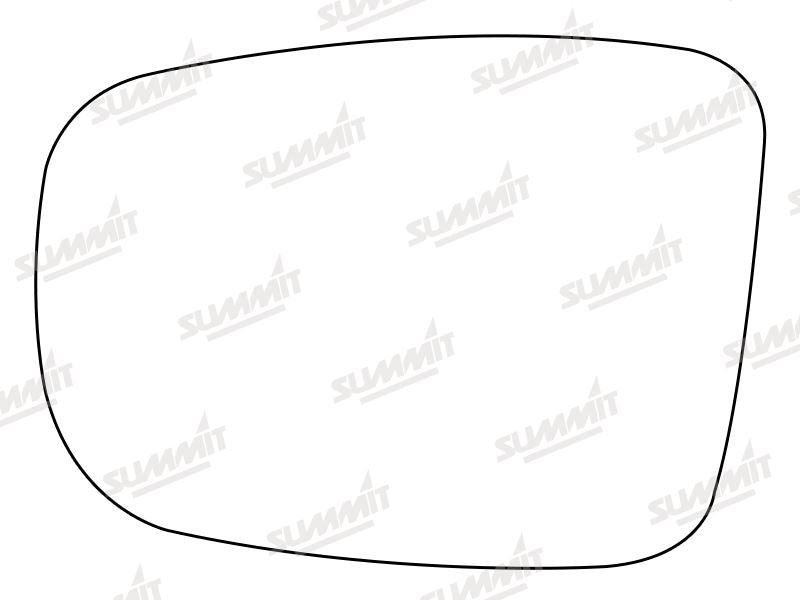 Summit Non-Heated Base Plate With Standard Mirror Glass fits Hyundai i10 07 on i20 09 on LHS Summit - Bars 4 Cars