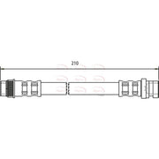 Apec Brake Hydraulic Hose Line inner HOS3475