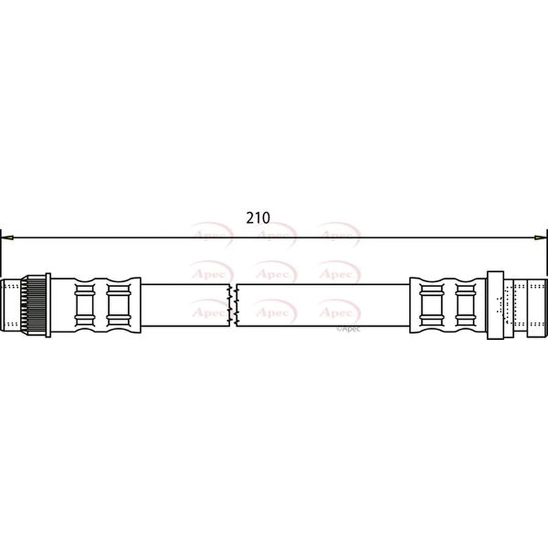 Apec Brake Hydraulic Hose Line inner HOS3475