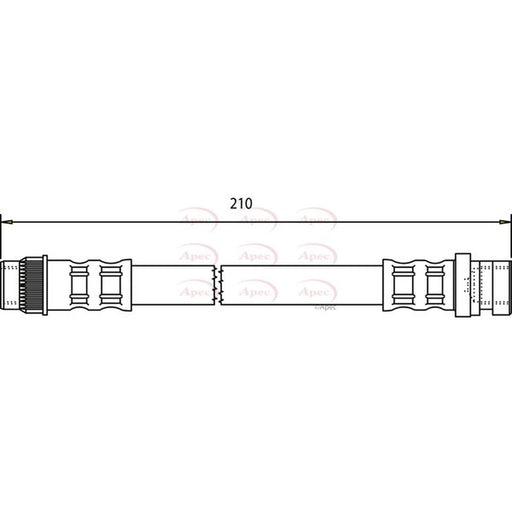 Apec Brake Hydraulic Hose Line inner HOS3475