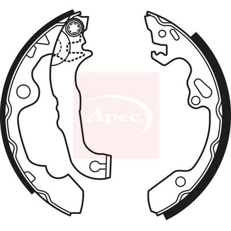 Apec Brake Shoe Set Axle Kit fits Ford Focus I 1998-2005 1.4 1.6 1.8 2.0