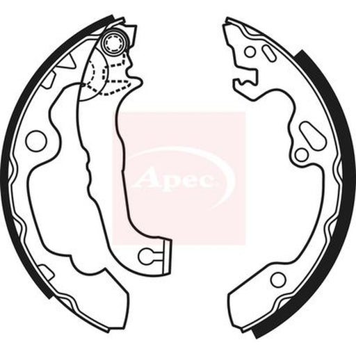 Apec Brake Shoe Set Axle Kit fits Ford Focus I 1998-2005 1.4 1.6 1.8 2.0