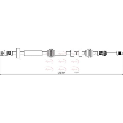 Apec Brake Hydraulic Hose Line Front HOS4190