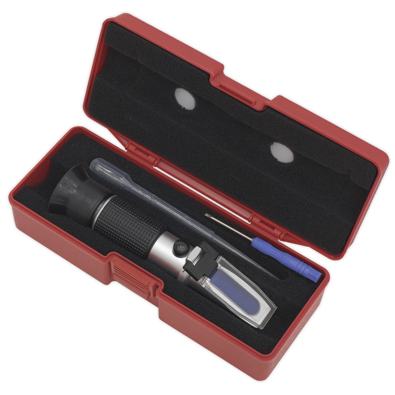Sealey Refractometer Antifreeze/Battery Fluid/Screenwash VS005 Sealey - Dynamic Drive