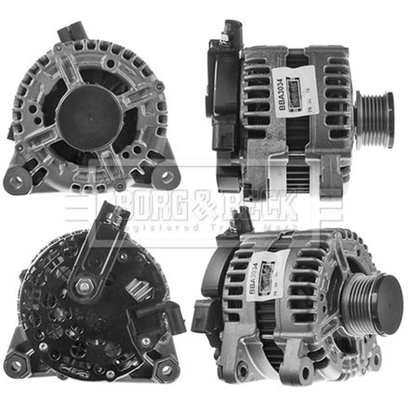 Borg & Beck Car Alternator 12V fits Ford Galaxy II 2008-2015 2.2