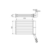 Valeo Heater Matrix Core Heat Exchanger 811597