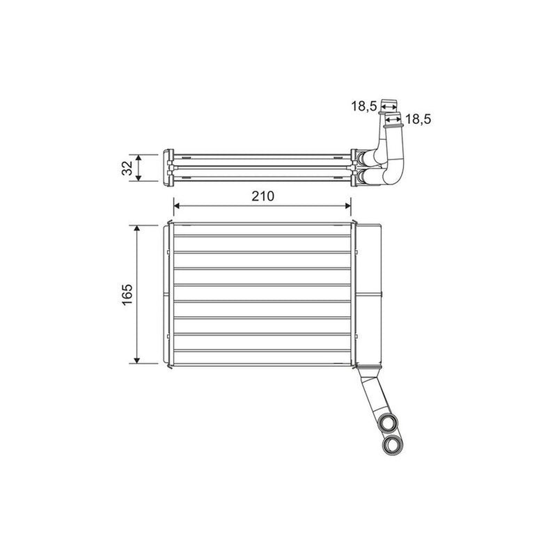 Valeo Heater Matrix Core Heat Exchanger 811597