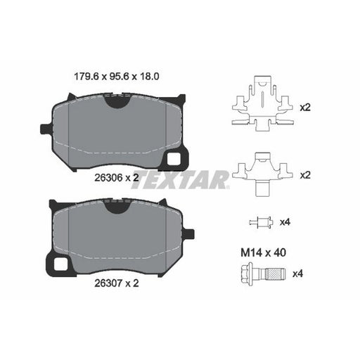 Textar Front Brake Pad Set 2630601