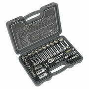 Sealey Socket Set 38pc 3/8"Sq Drive 6pt WallDrive Metric AK7952 Sealey - Dynamic Drive