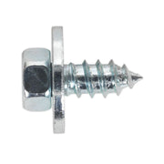 Sealey Acme Screw with Captive Washer #12 x 1/2" Zinc Pack of 50 ASW121 Sealey - Dynamic Drive