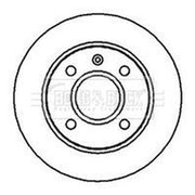 Borg & Beck Front Brake Discs & Pads fits Ford Fiesta Hatchback 1993-1995 1.8