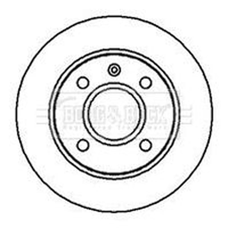 Borg & Beck Front Brake Discs & Pads fits Ford Fiesta Hatchback 1993-1995 1.8
