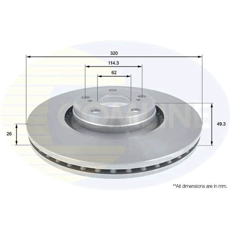 Comline Front & Rear Brake Discs & Pads fits Toyota Avensis 2008-2018 2.0 2.2