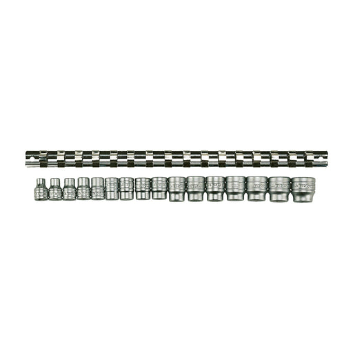 Teng Tools 3/8" Socket Clip Rail Set 6 pt 16 Pieces Teng Tools - Dynamic Drive