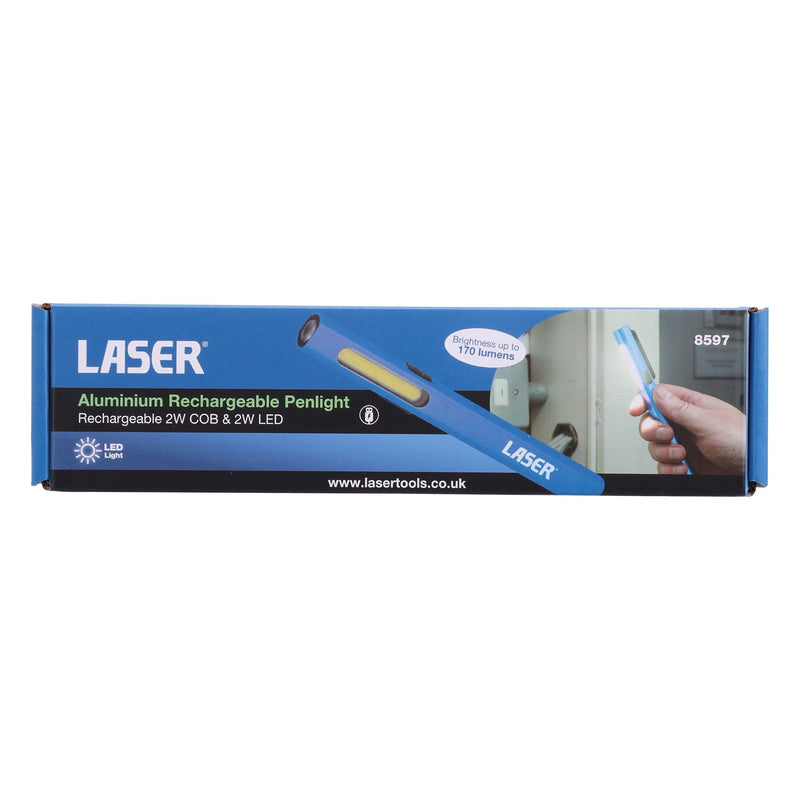 Laser Aluminium Rechargeable Penlight 8597 Laser - Dynamic Drive