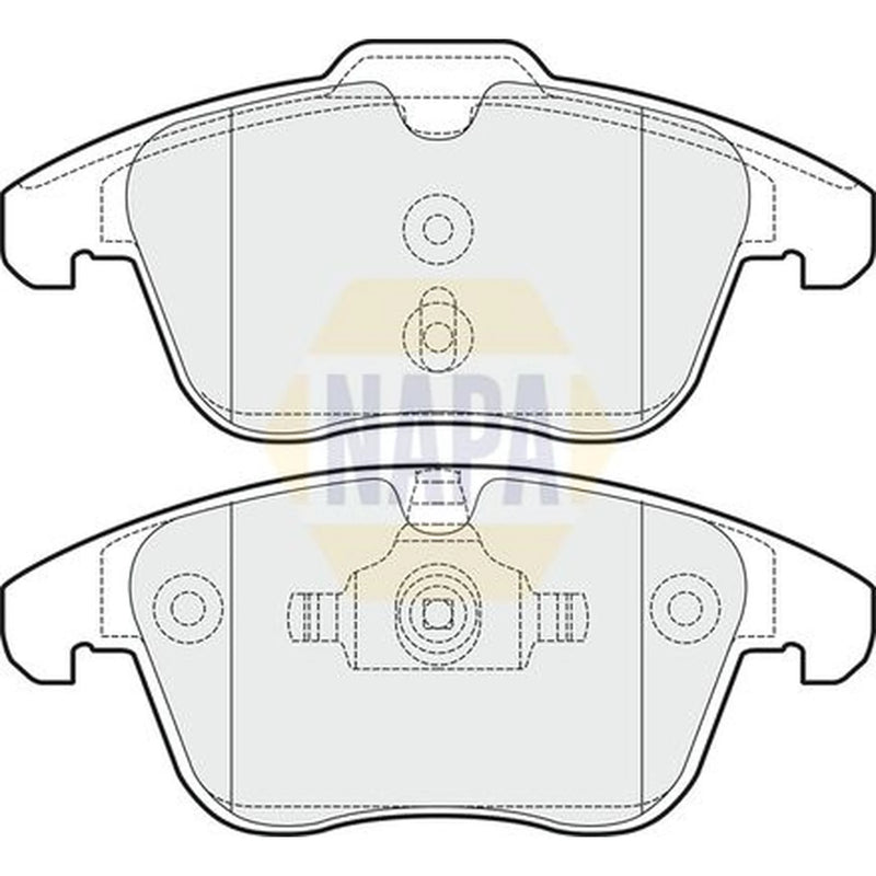 NAPA Front Brake Pad Set fits Ford Galaxy 2006-2015 2.0