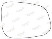 Summit Stick-On Standard Mirror Glass fits Jaguar XF 08 to 18 RHS Summit - Bars 4 Cars