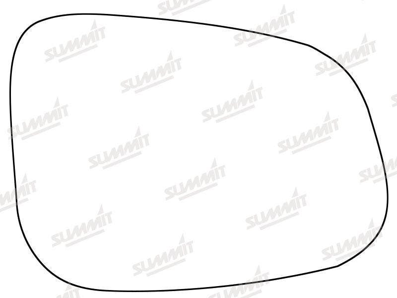 Summit Stick-On Standard Mirror Glass fits Jaguar XF 08 to 18 RHS Summit - Bars 4 Cars