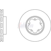 Fahren 2 x Front Brake Discs FBD6307-x2