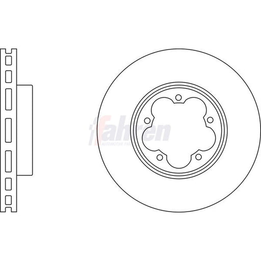 Fahren 2 x Front Brake Discs FBD6307-x2
