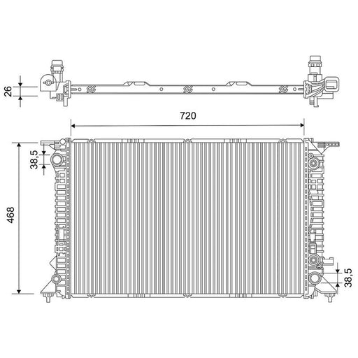 Valeo Engine Radiator 734273