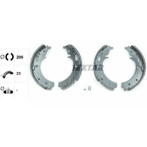 Textar Brake Shoe Set Axle Kit 91043000
