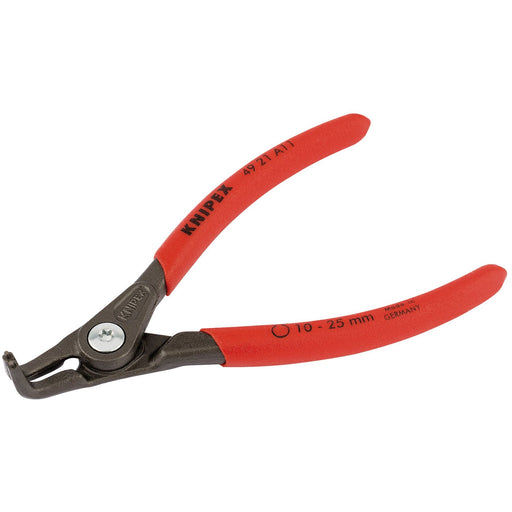Draper Knipex 49 21 A11 90&deg; External Straight Tip Circlip Pliers, 10 - 25mm Draper - Dynamic Drive