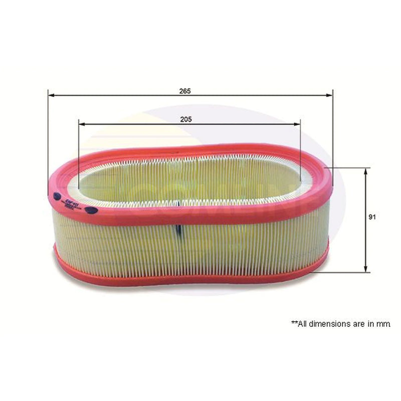 Comline Engine Air Filter fits Dacia Logan 2004 on 1.4 1.6