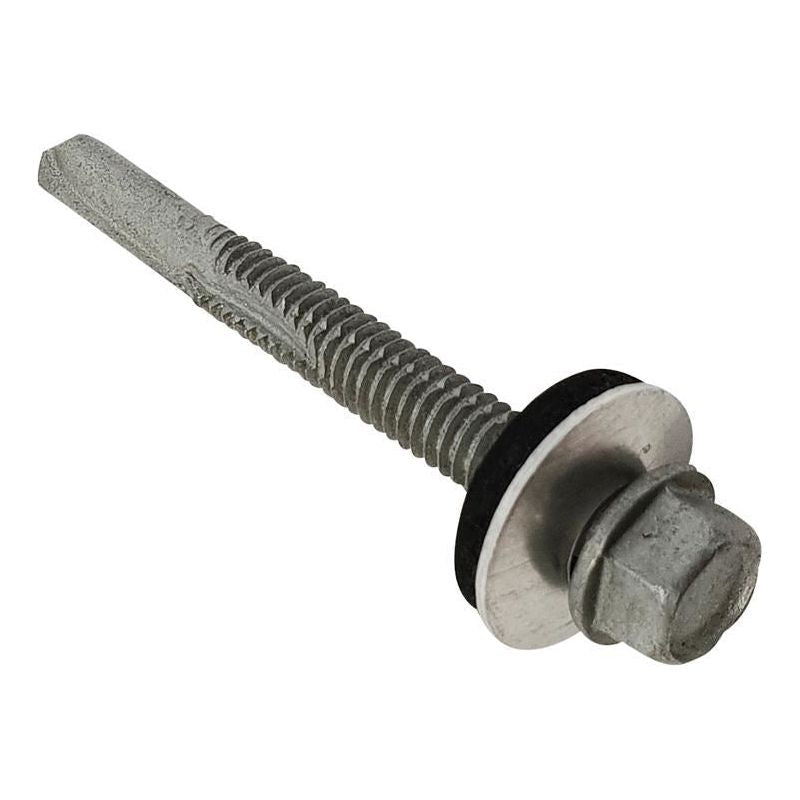 Forgefix TechFast Roofing Sheet to Steel Hex Screw & Washer No.5 Tip 5.5 x 80mm Box 100 ForgeFix - Dynamic Drive