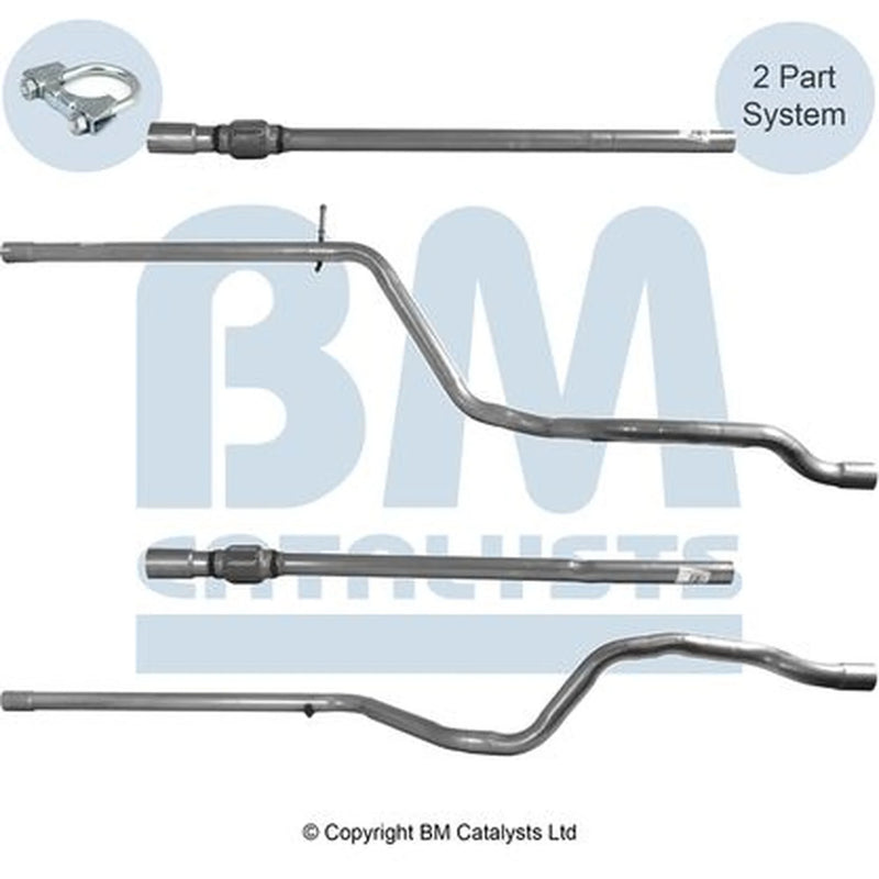 BM Catalysts Exhaust Pipe OD fits Ford Ka 2008-2016 1.2