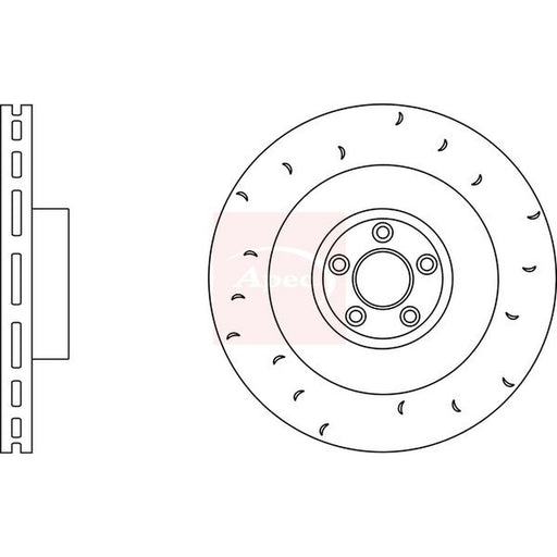 Apec 2 x / Brake Discs fits Jaguar Xk II 2006-2014 4.2 5.0