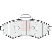 Apec Front Brake Pad Set fits Kia Magentis I 2001-2005 2.0 2.5