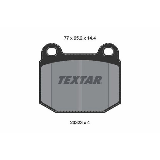 Textar Front Brake Pad Set 2032306