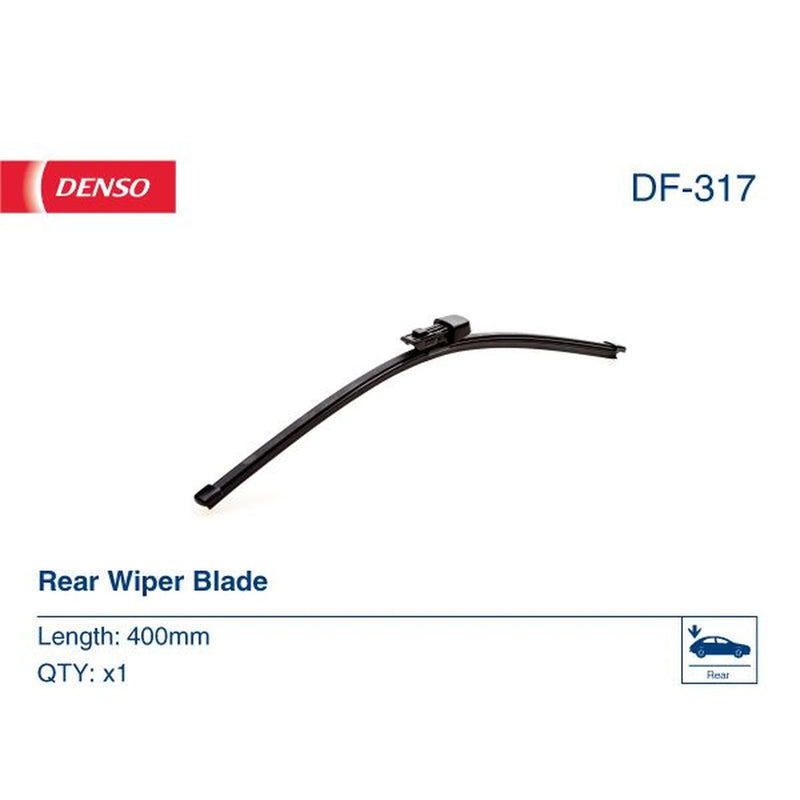 Denso Front & Rear Wiper Blade Set fits Skoda Superb II 2008-2015