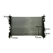 Mahle Engine Radiator fits Alfa Romeo Giulietta 2010-2020 1.4 2.0