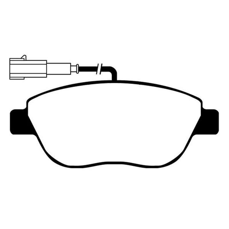 Abtex Front Brake Pad Set fits Abarth 500 / 595 / 695 2008 on 1.4