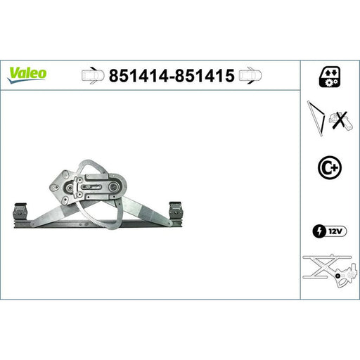 Valeo Electric Window Regulator Lifter Left Front 851414