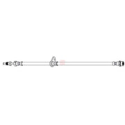 Apec Brake Hydraulic Hose Line Rear Right fits Ford Tourneo Connect 2013-2022
