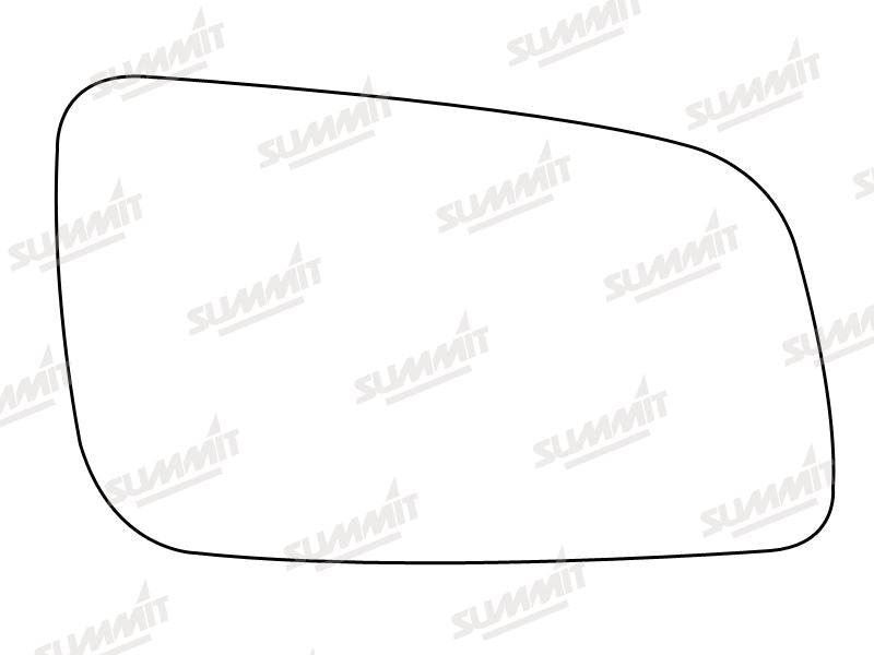 Summit Non-Heated Base Plate With Standard Mirror Glass fits Vauxhall Astra 98 on RHS Summit - Bars 4 Cars