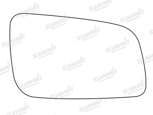 Summit Non-Heated Base Plate With Standard Mirror Glass fits Vauxhall Astra 98 on RHS Summit - Bars 4 Cars