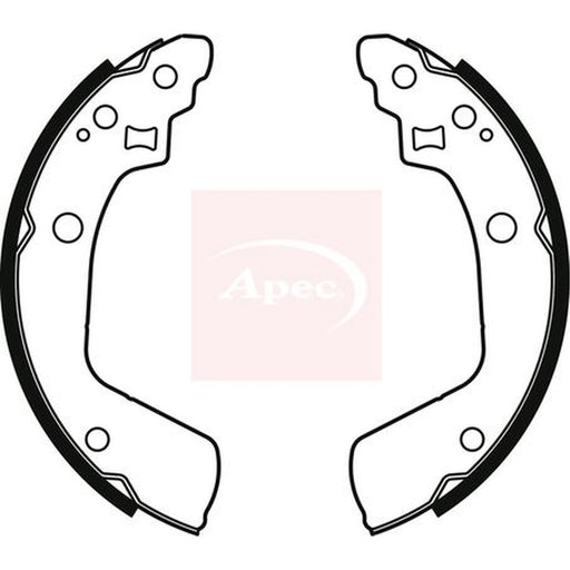 Apec Brake Shoe Set Axle Kit fits Suzuki Swift III 2005-2015 1.3